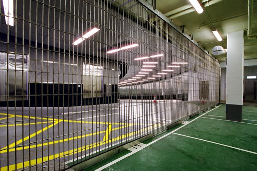 A Laterally Sliding Grille Shutter