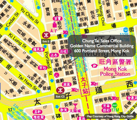 A Map of our Sales Office